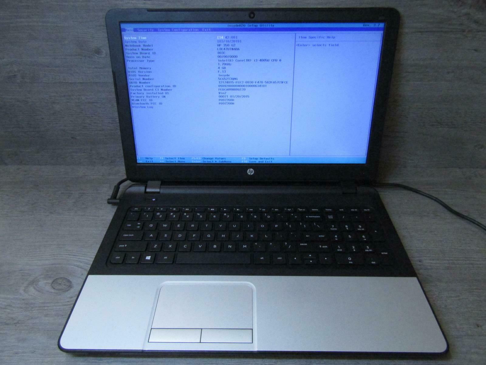 HP 350 Notebook, Core i3, 500GB HDD, 4GB RAM